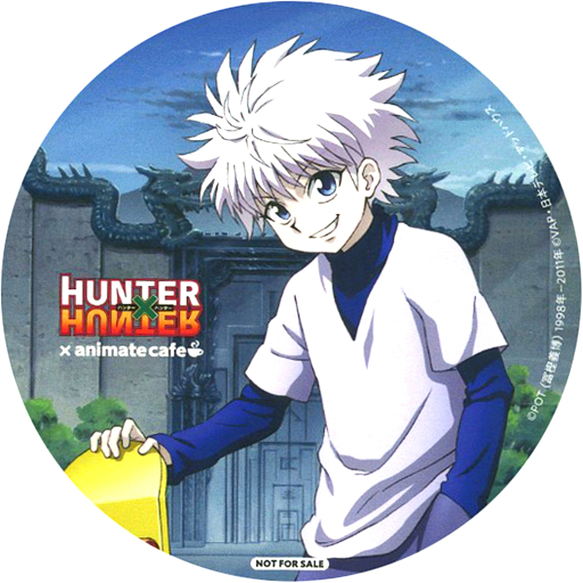 Killua Zoldyck Standard Ver. Hunter x Hunter Coaster Hunter x Hunter x animatecafe Zoldyck Family Menu Order Bonus [USED]