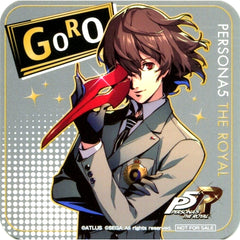 Goro Akechi Uniform Ver. Persona 5 Royal Original Coaster Sega Collab Cafe Part 2 Menu Order Bonus [USED]