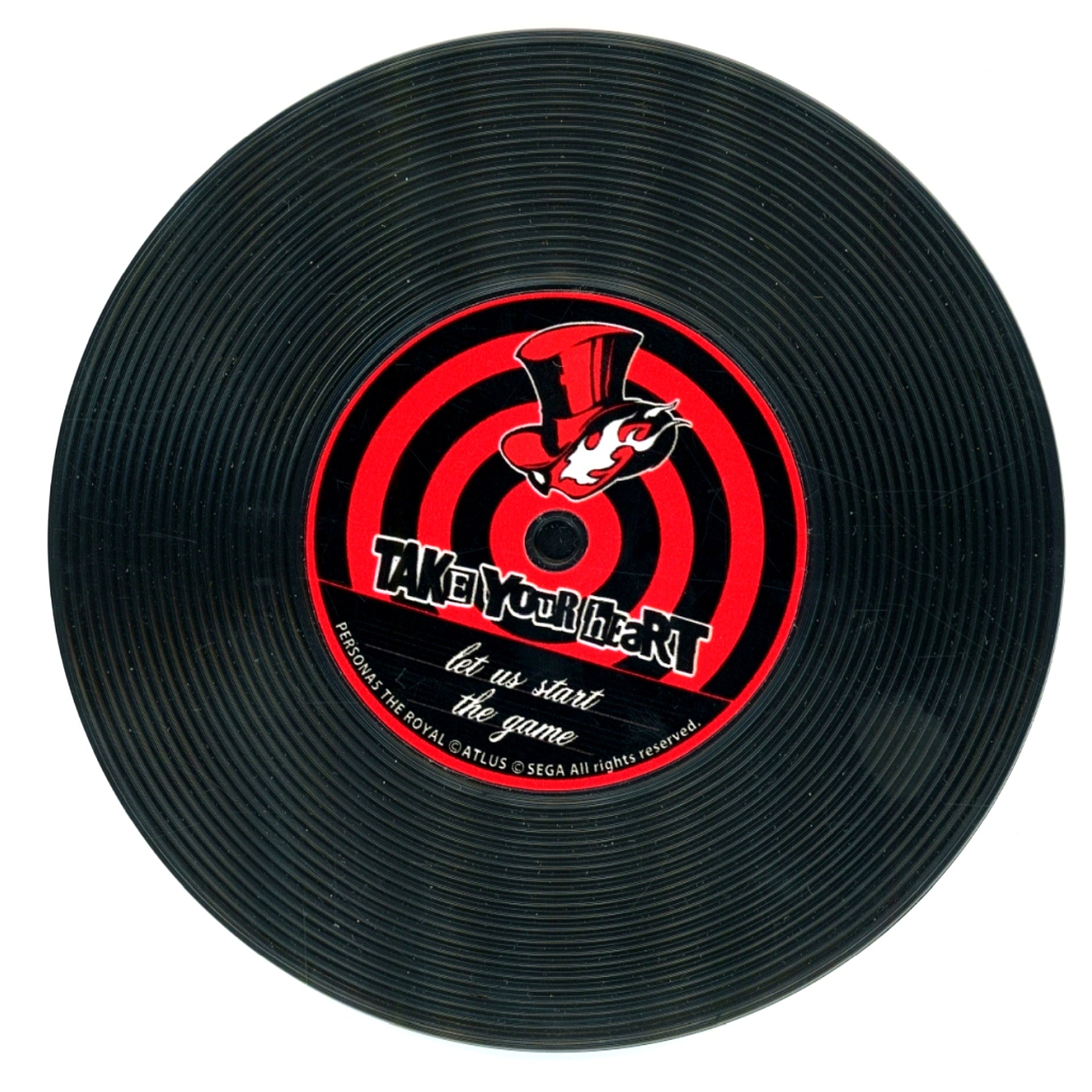 Kasumi Yoshizawa Record Shaped Coaster Persona 5 Royal PS4 Software HMV and BOOKS online Purchase Bonus [USED]