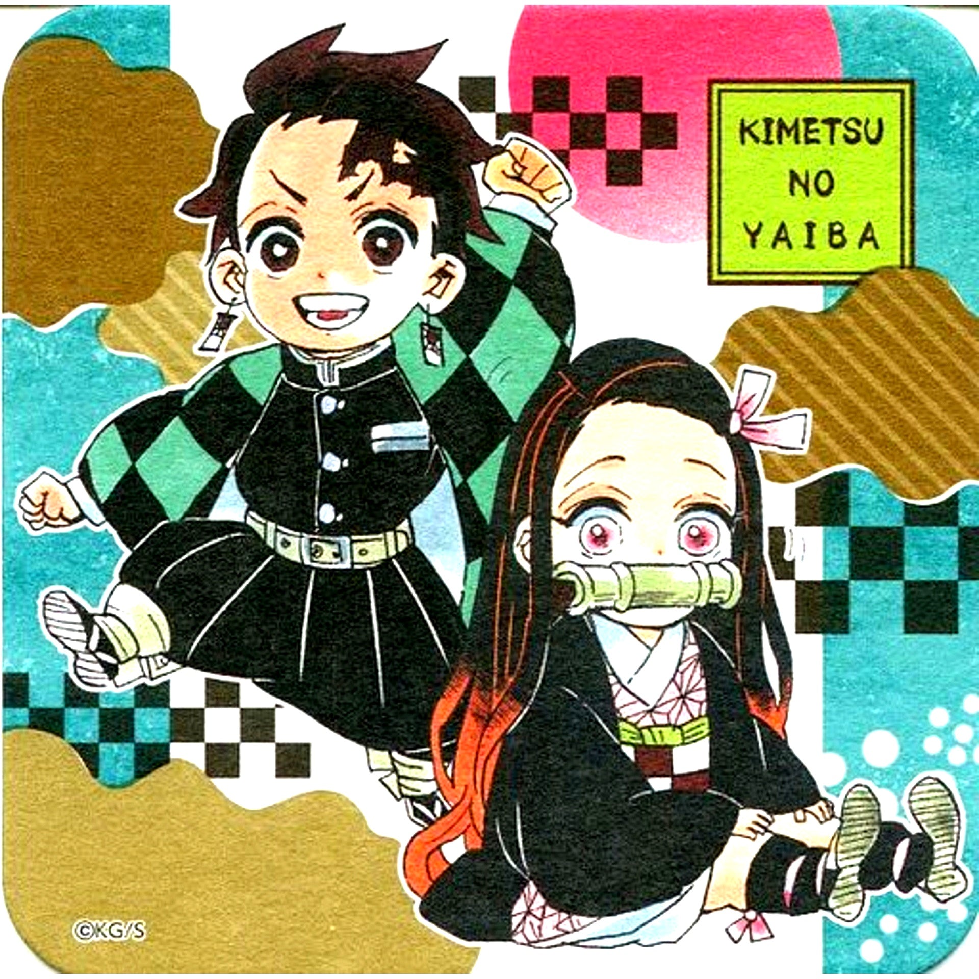 Tanjiro Kamado Nezuko Kamado Mini Character Demon Slayer Art Coaster Jump Festa 2020 Goods [USED]