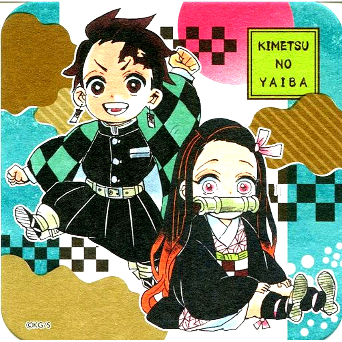 Tanjiro Kamado Nezuko Kamado Mini Character Demon Slayer Art Coaster Jump Festa 2020 Goods [USED]