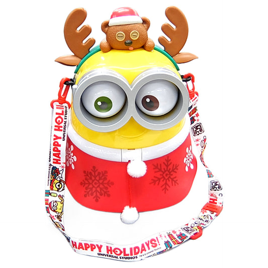 Bob Tim Minions Popcorn Bucket 2019 Christmas Ver. Universal Studios Japan Limited Tableware [USED]