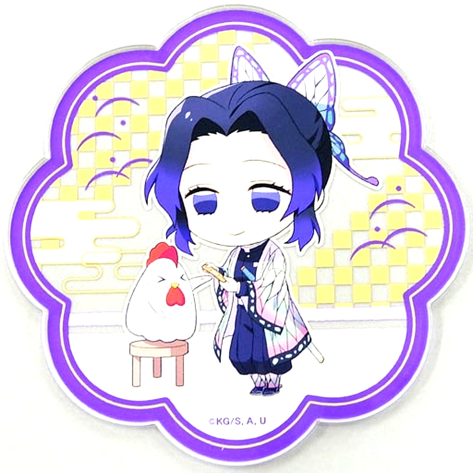Shinobu Kocho Demon Slayer x Lawson Loppi HMV & BOOKS online Limited Acrylic Coaster [USED]