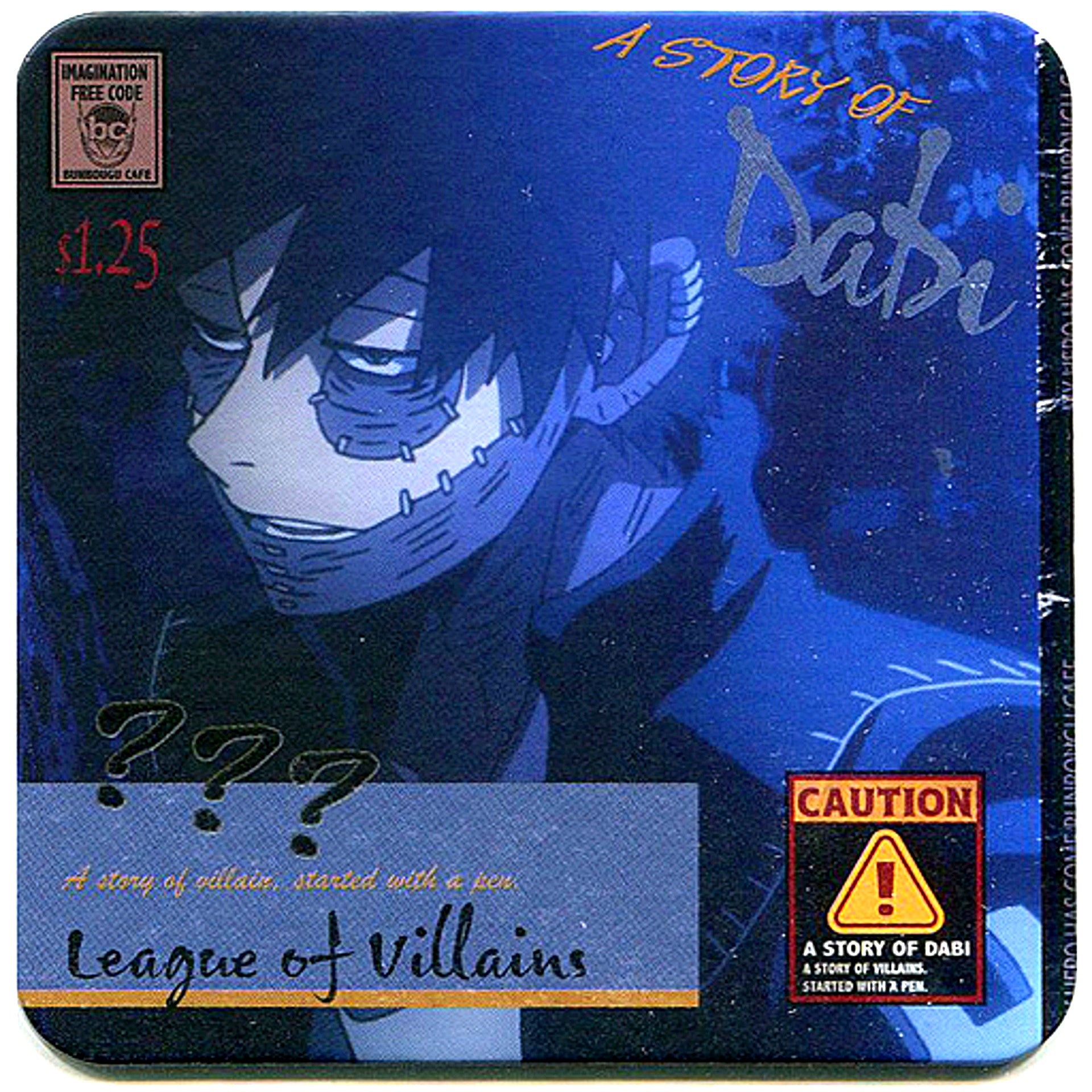 Dabi My Hero Academia x Bunbougu Cafe 2020 Coaster Drink Order Bonus [USED]