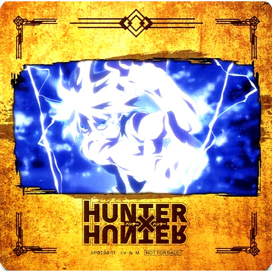 Killua Zoldyck Scene Shot Coaster Hunter x Hunter Hatsu WEB Kuji Purchase Bonus [USED]