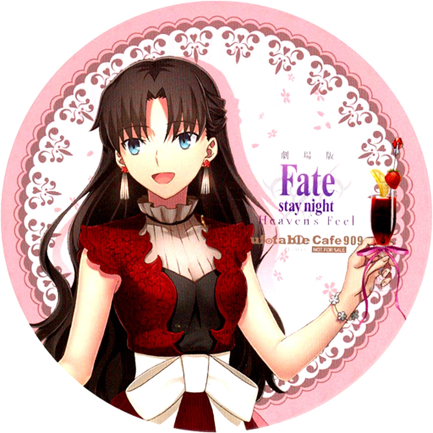 Rin Tohsaka Fate/stay night Heaven's Feel III.spring song x ufotable Cafe 4th Period Drink Order Bonus Coaster [USED]