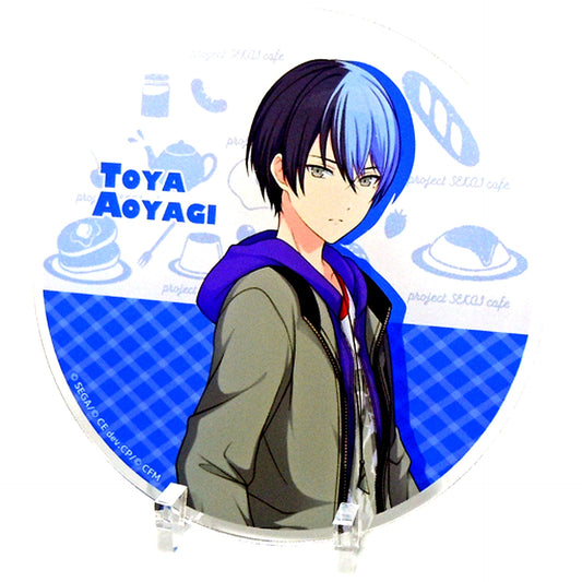 Toya Aoyagi Trading Acrylic Coaster Stand Vol. 2 Project Sekai Colorful Stage feat. Hatsune Miku x Animax Cafe+ and CoLaBoNo [USED]