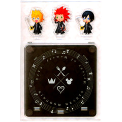 Roxas and Xion and Axel Acrylic Coaster Kingdom Hearts Melody of Memory x OH MY CAFE x ARTNIA x SQUARE ENIX CAFE ARTNIA Limited Target Drink Paid Bonus [USED]