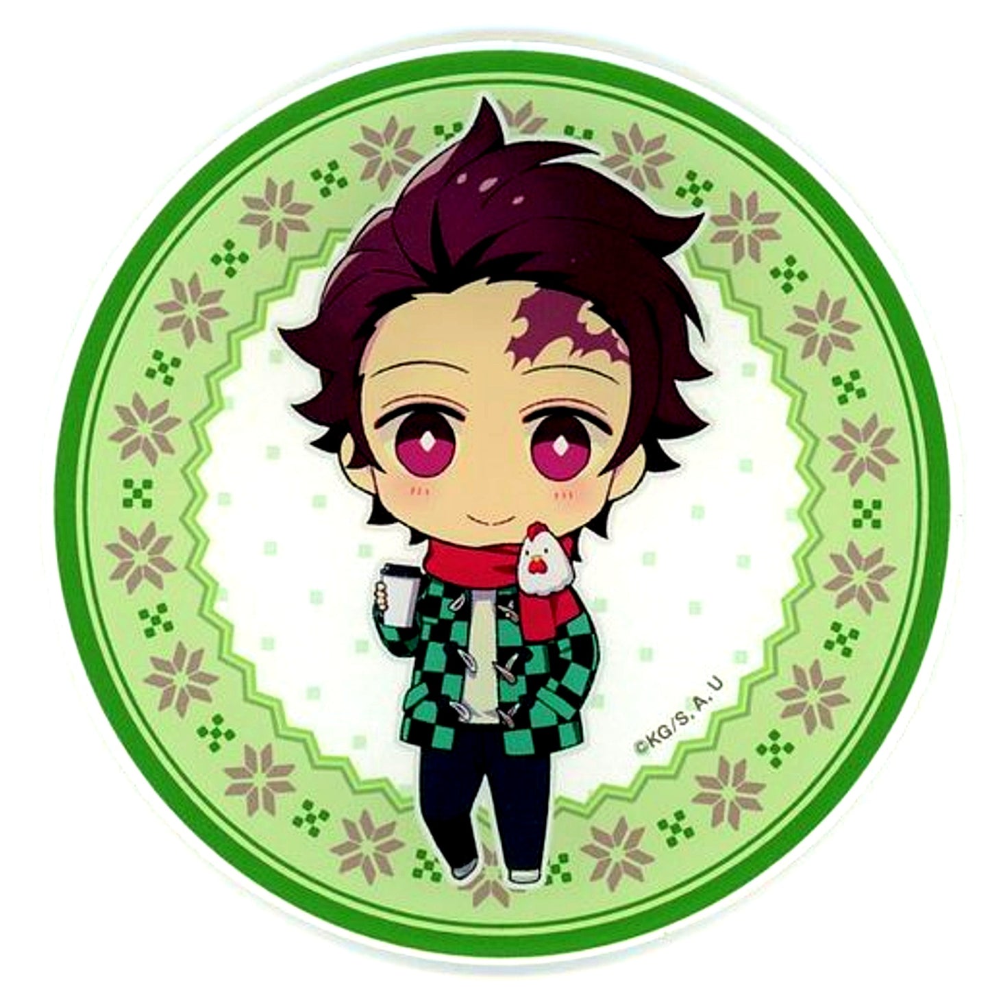 Tanjiro Kamado Acrylic Coaster Lawson Winter Clothes Demon Slayer The Movie Mugen Train Arc x Lawson Loppi HMV & BOOKS online Ltd [USED]