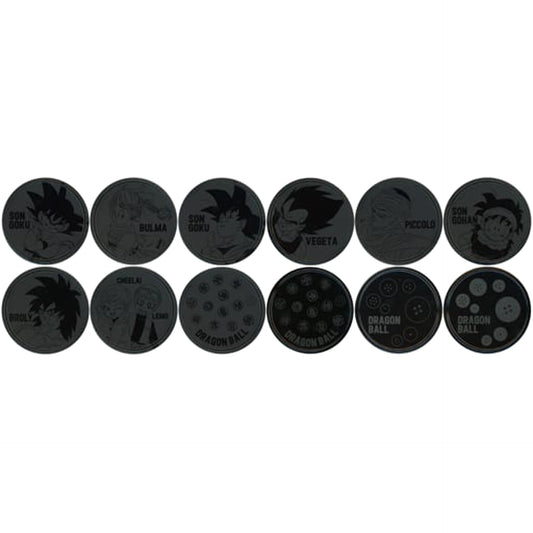 Dragon Ball Son Goku & Others All 6 Types Set Ichiban Kuji Ex Chikyu o Mamoru Senshitachi Metal Pair Coaster Prize G [USED]