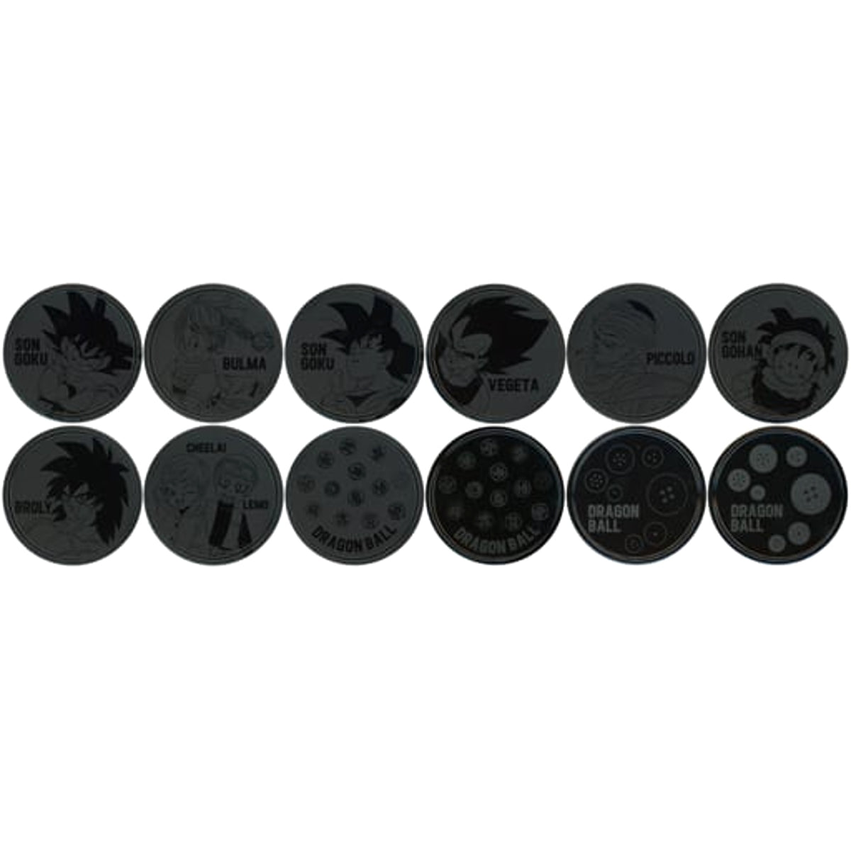 Dragon Ball Son Goku & Others All 6 Types Set Ichiban Kuji Ex Chikyu o Mamoru Senshitachi Metal Pair Coaster Prize G [USED]