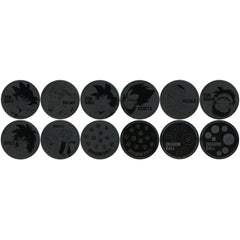 Dragon Ball Son Goku & Others All 6 Types Set Ichiban Kuji Ex Chikyu o Mamoru Senshitachi Metal Pair Coaster Prize G [USED]