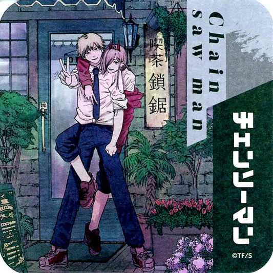 Denji & Power Standing Chainsaw Man Art Coaster [USED]