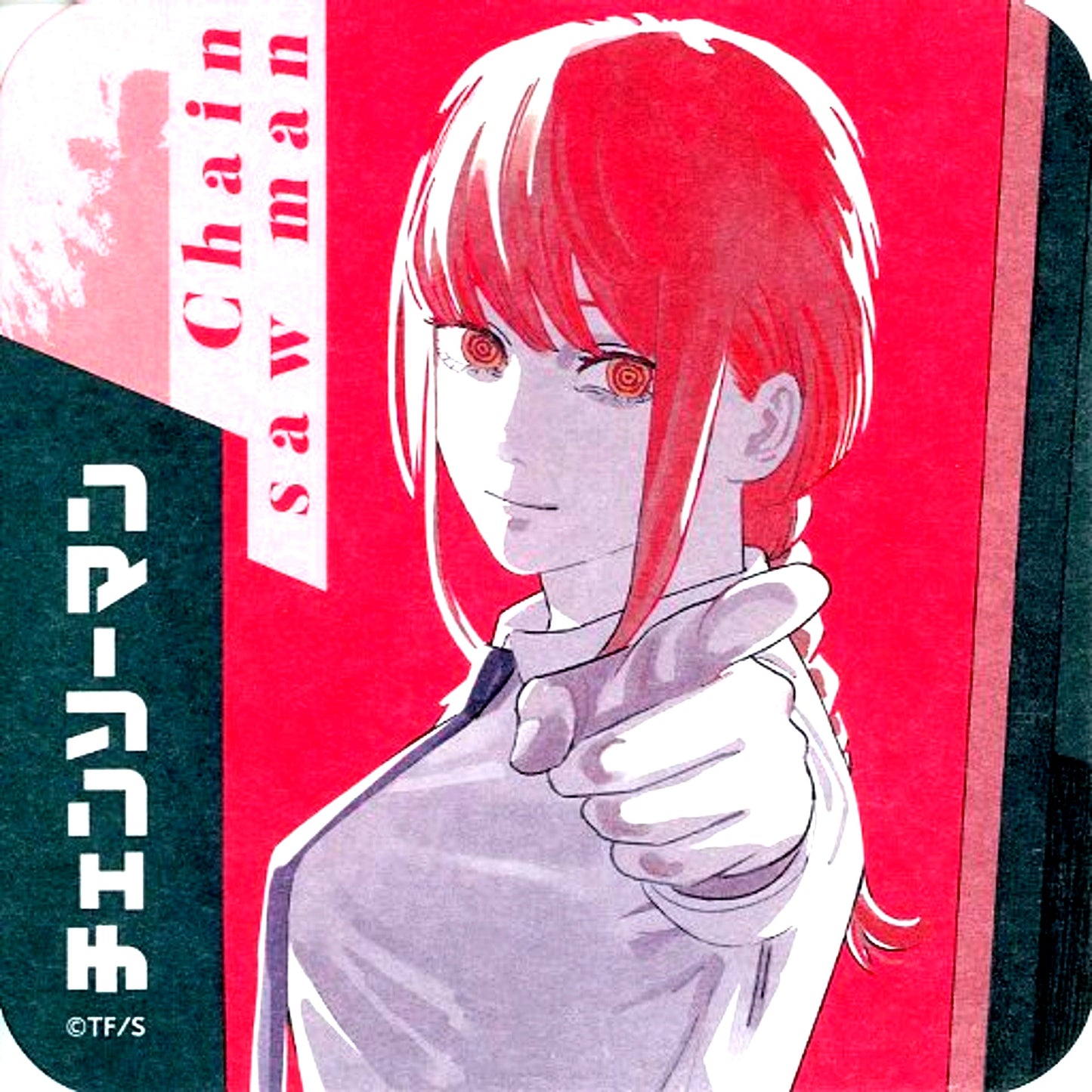 Makima Pointing Chainsaw Man Art Coaster [USED]