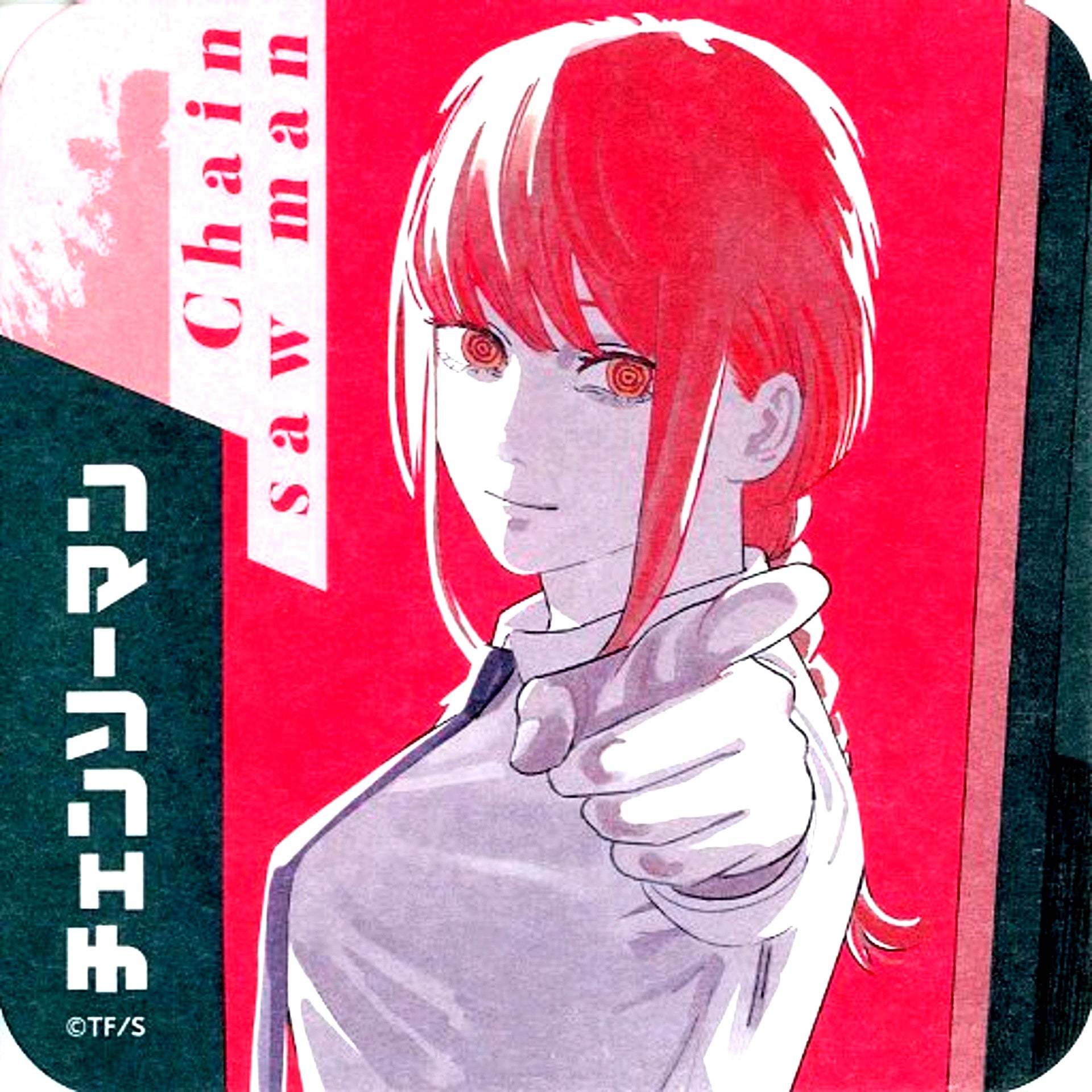 Makima Pointing Chainsaw Man Art Coaster [USED]