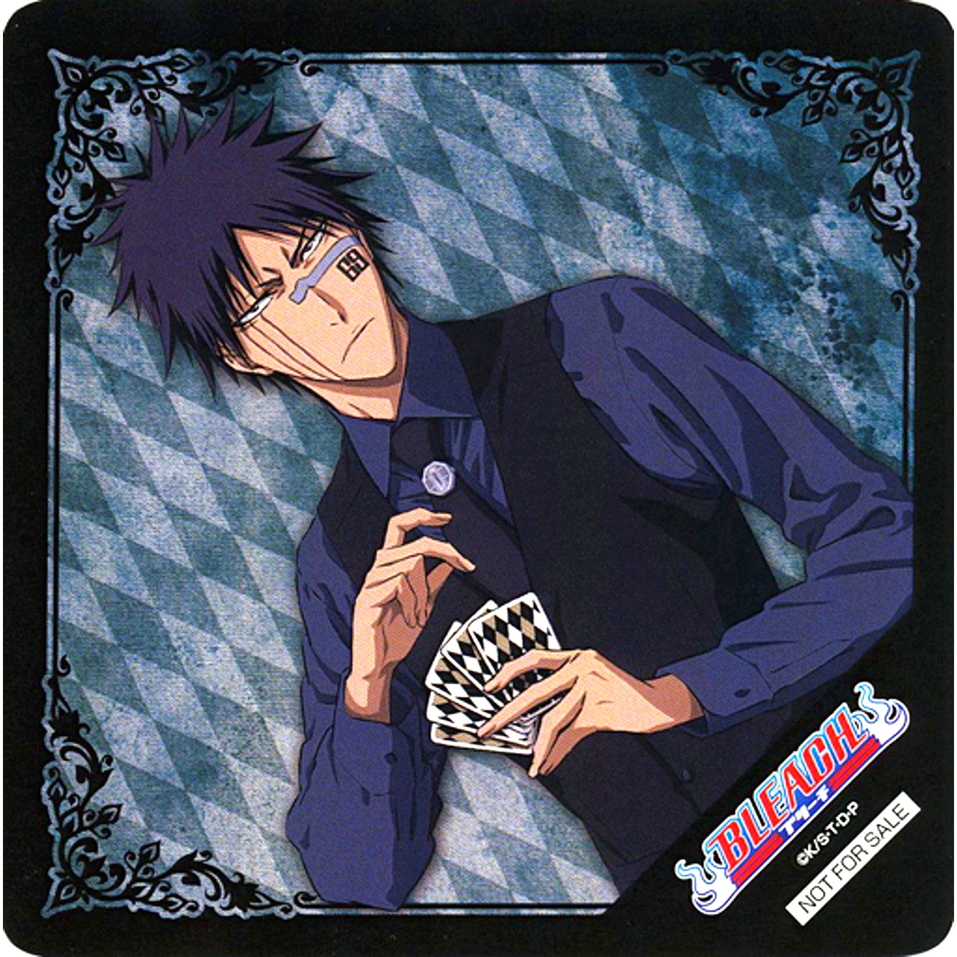 Shuhei Hisagi BLEACH WEB Kuji 3rd Mind games. Purchase Bonus Coaster [USED]