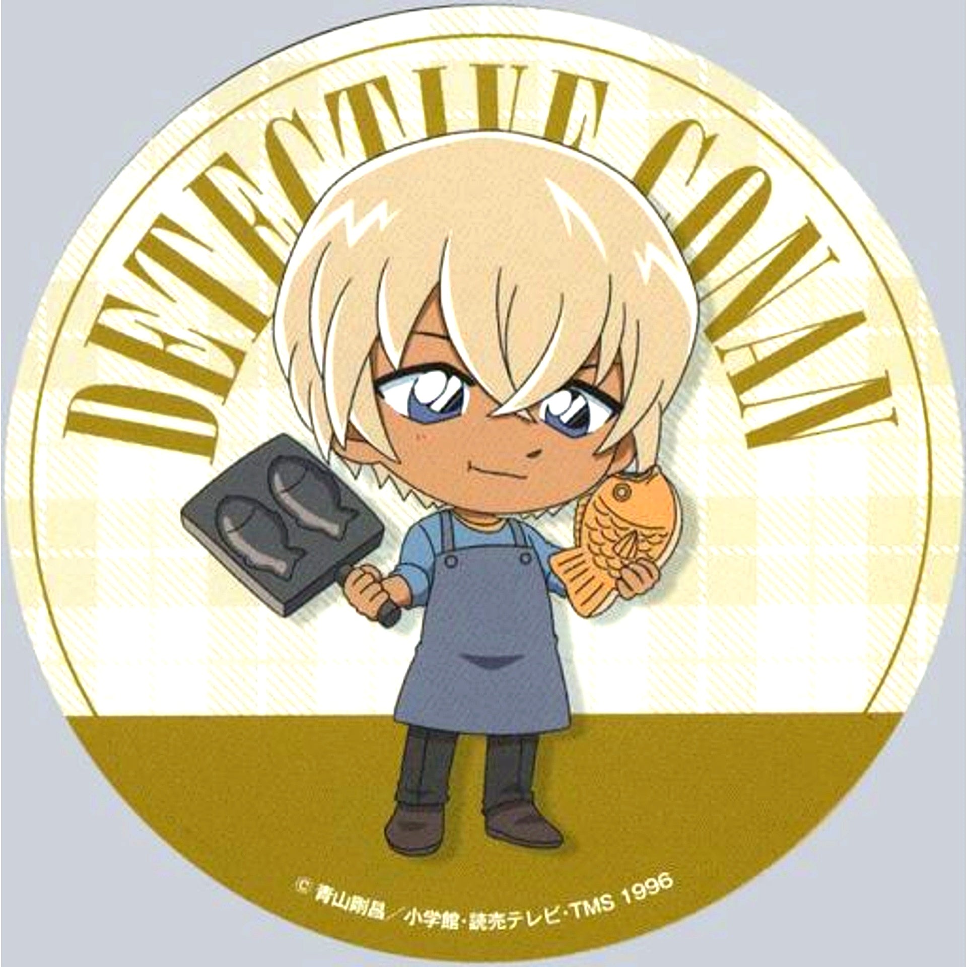 Toru Amuro Original Coaster Sega no Taiyaki x Detective Conan 2021 Menu Order Bonus [USED]