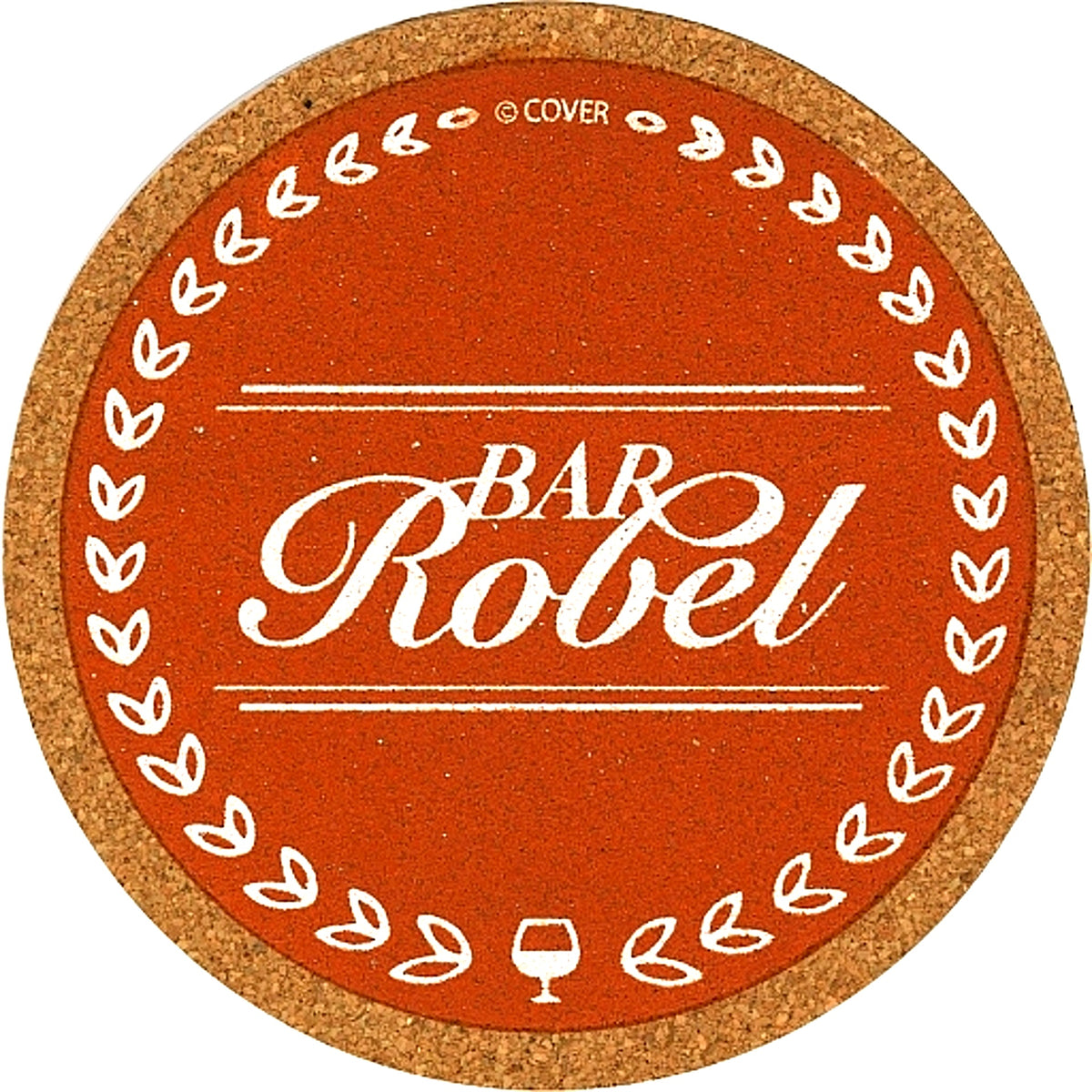 Yukoku Roberu Virtual YouTuber Hololive BAR ROBEL Original Cork Coaster 3D Unveiling Commemoration Goods [USED]