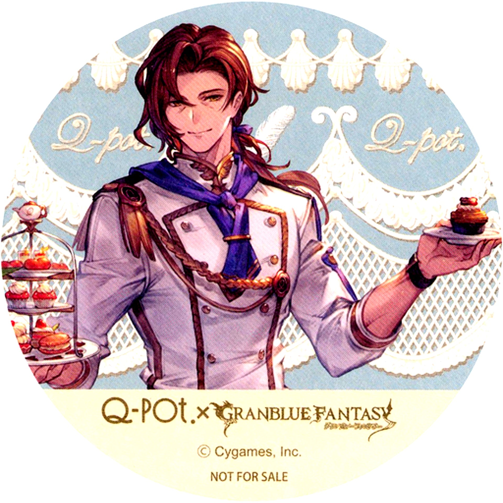 Siegfried Coaster Q-pot CAFE. x Granblue Fantasy Target Menu Order Bonus [USED]