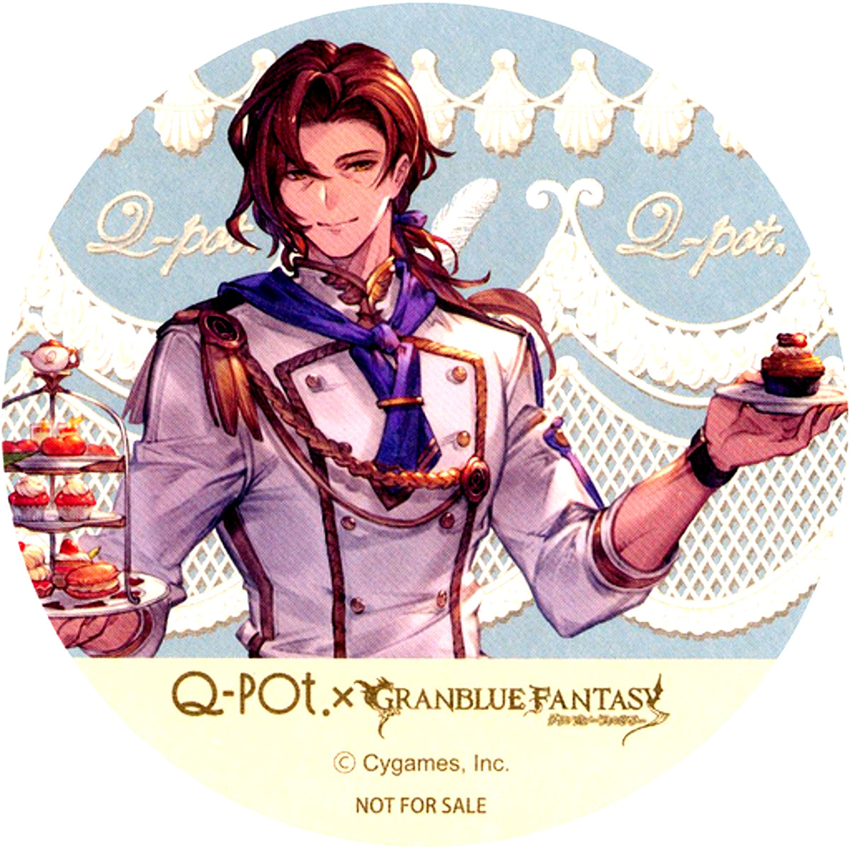 Siegfried Coaster Q-pot CAFE. x Granblue Fantasy Target Menu Order Bonus [USED]