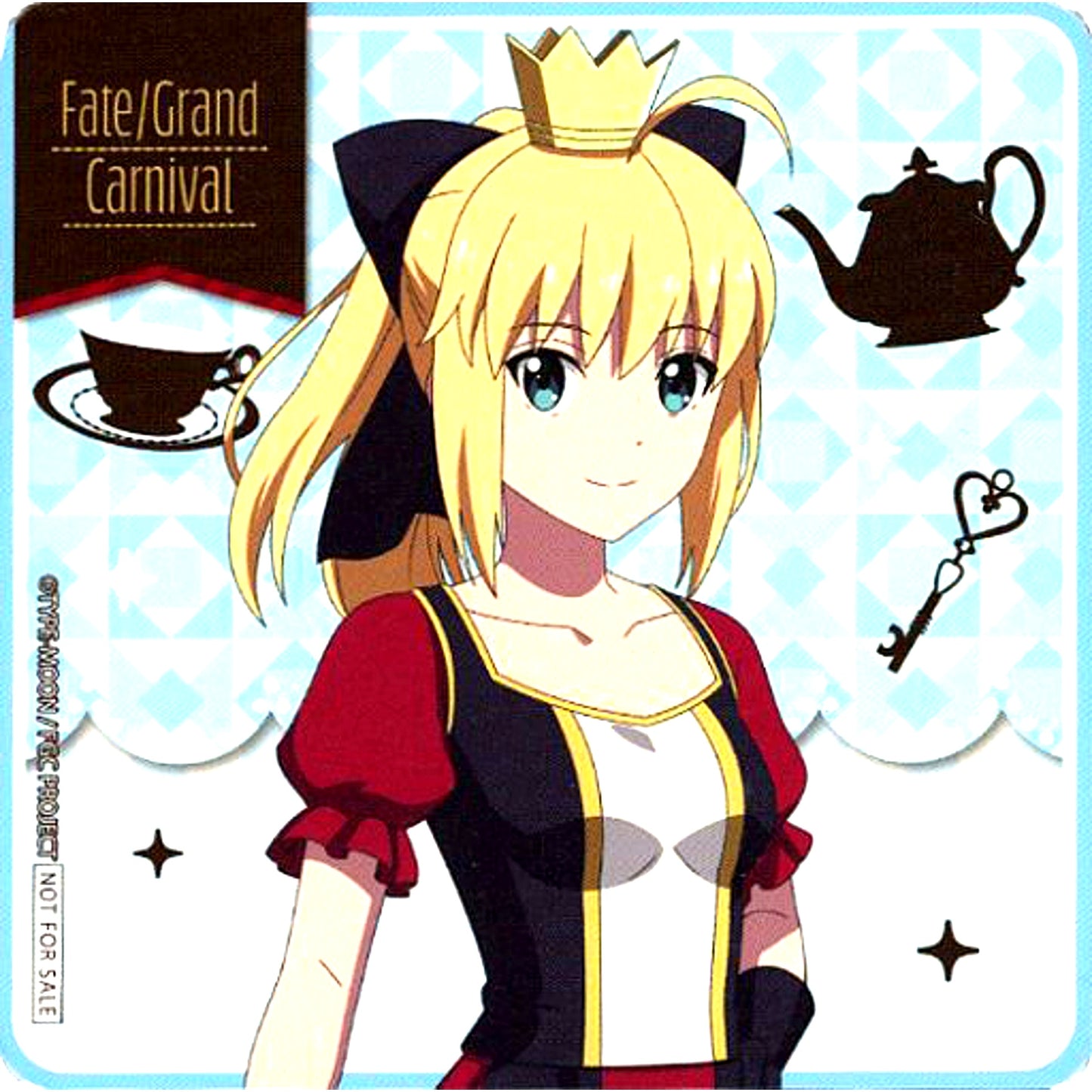 Altria Pendragon Lily Fate/Grand Carnival x THE Chara CAFE Drink Order Bonus Coaster Vol.2 [USED]