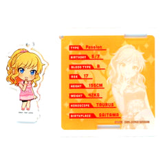 Yui Ohtsuki Amusement Ichiban Cafe THE IDOLMASTER CINDERELLA GIRLS Part 1 Game Center Limited Drink Set Order Bonus Acrylic Coaster [USED]