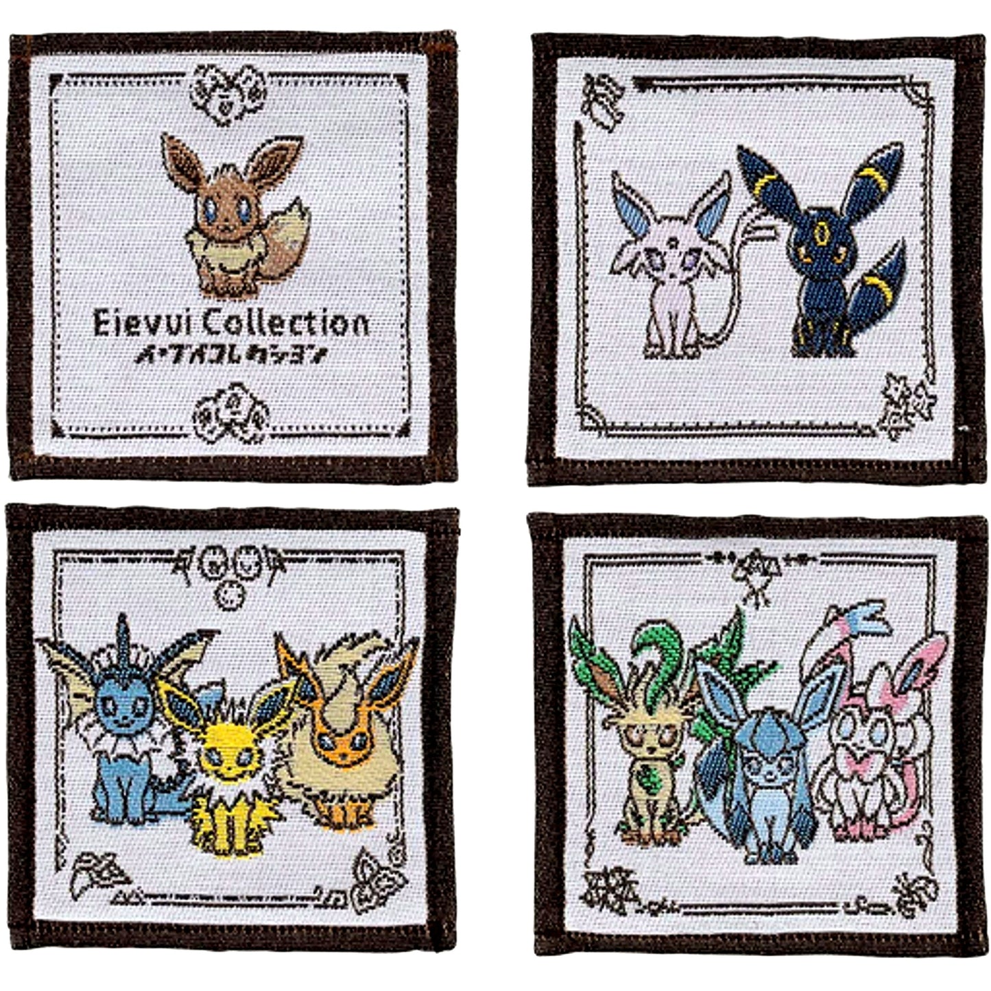 Set of 4 Eievui Collection Coasters Pokemon Pokemon Center Limited [USED]