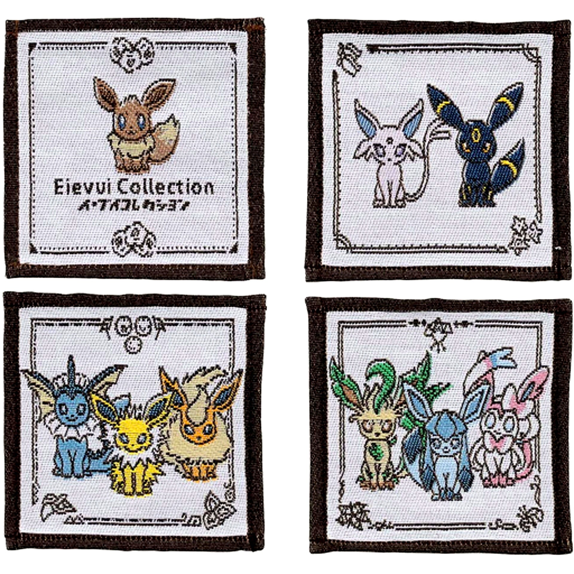 Set of 4 Eievui Collection Coasters Pokemon Pokemon Center Limited [USED]