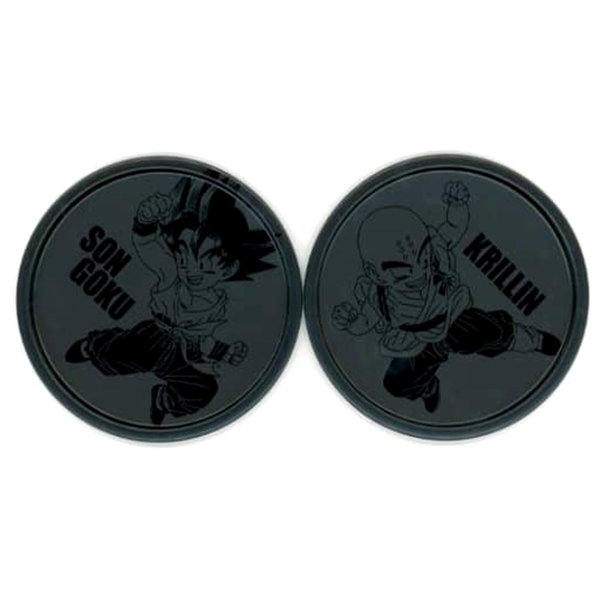 Dragon Ball Ex Son Goku Krillin Childhood Ichiban Kuji The Ultimate Decisive Battle!! Metal Pair Coaster Prize G [USED]