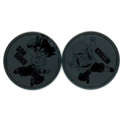 Dragon Ball Ex Son Goku Krillin Childhood Ichiban Kuji The Ultimate Decisive Battle!! Metal Pair Coaster Prize G [USED]