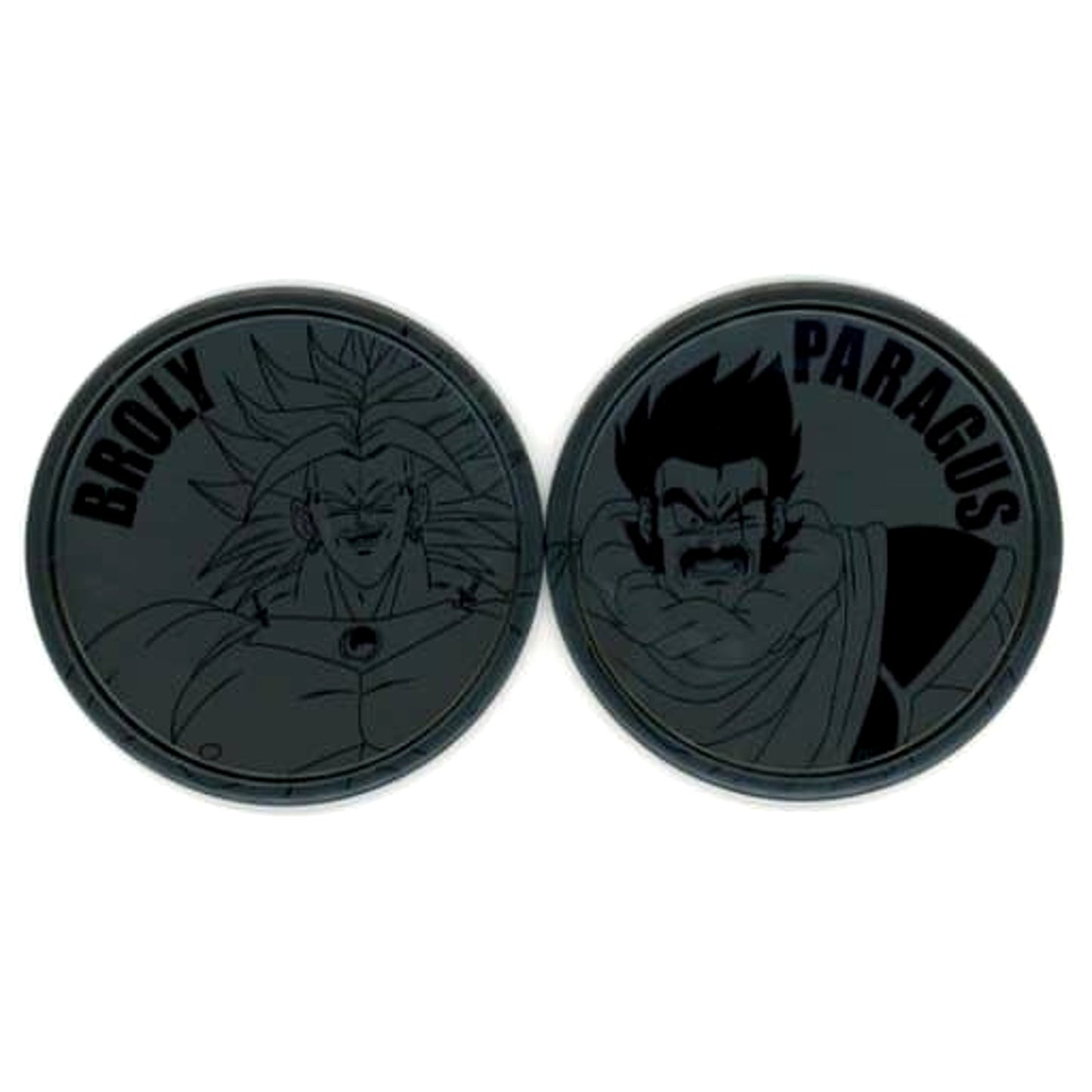 Dragon Ball Ex Broly Paragus Ichiban Kuji The Ultimate Decisive Battle!! Metal Pair Coaster Prize G [USED]