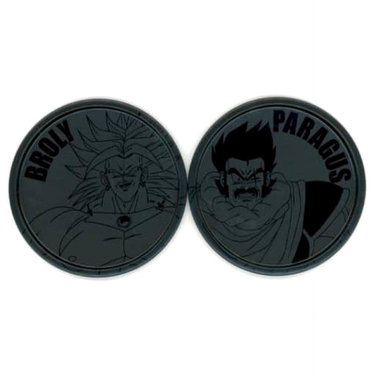 Dragon Ball Ex Broly Paragus Ichiban Kuji The Ultimate Decisive Battle!! Metal Pair Coaster Prize G [USED]