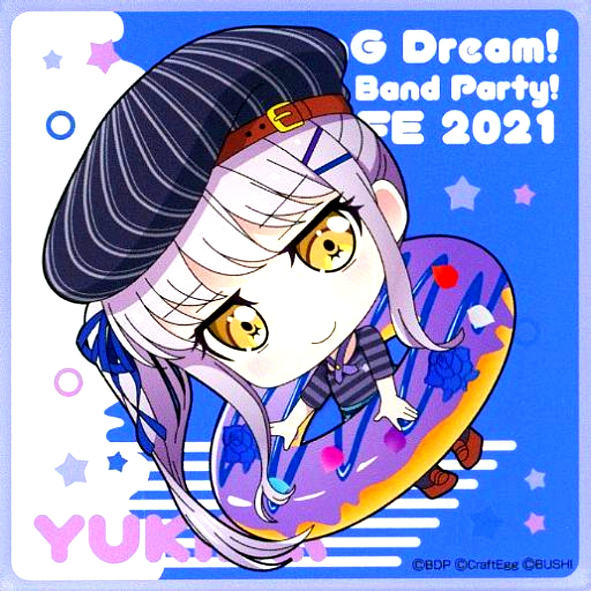 Yukina Minato Acrylic Coaster BanG Dream! Girls Band Party! Cafe 2021 [USED]