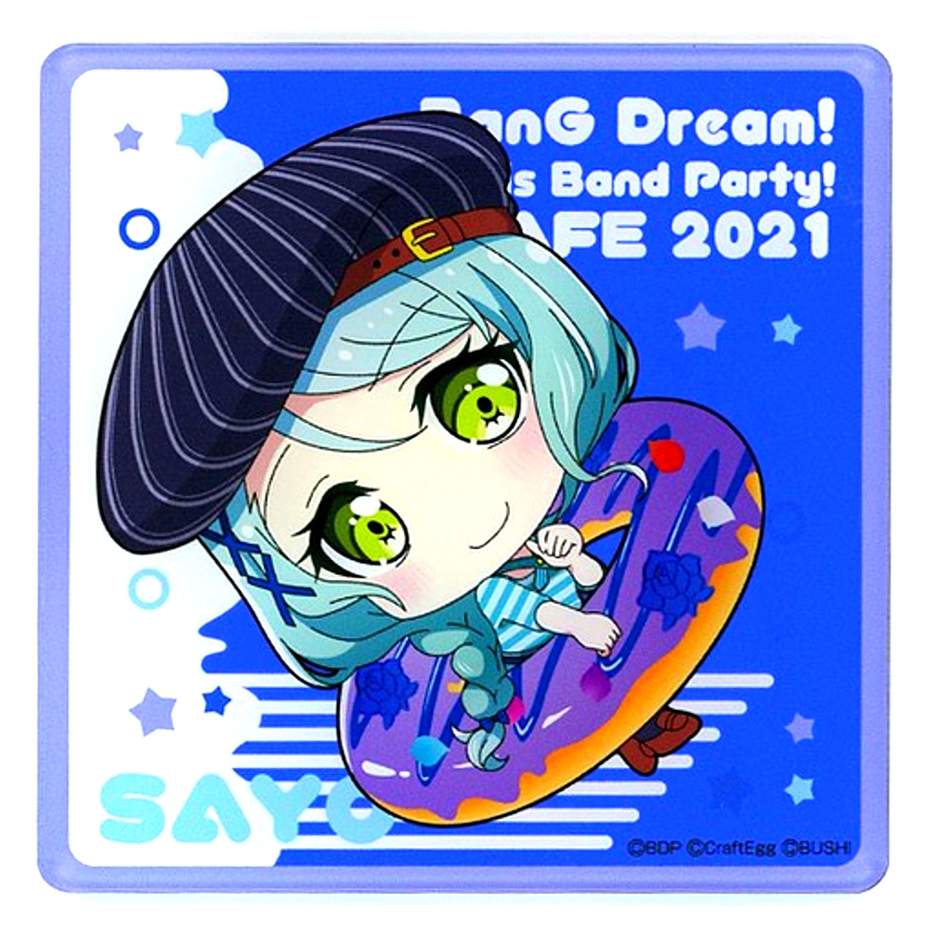 Sayo Hikawa Acrylic Coaster BanG Dream! Girls Band Party! Cafe 2021 [USED]