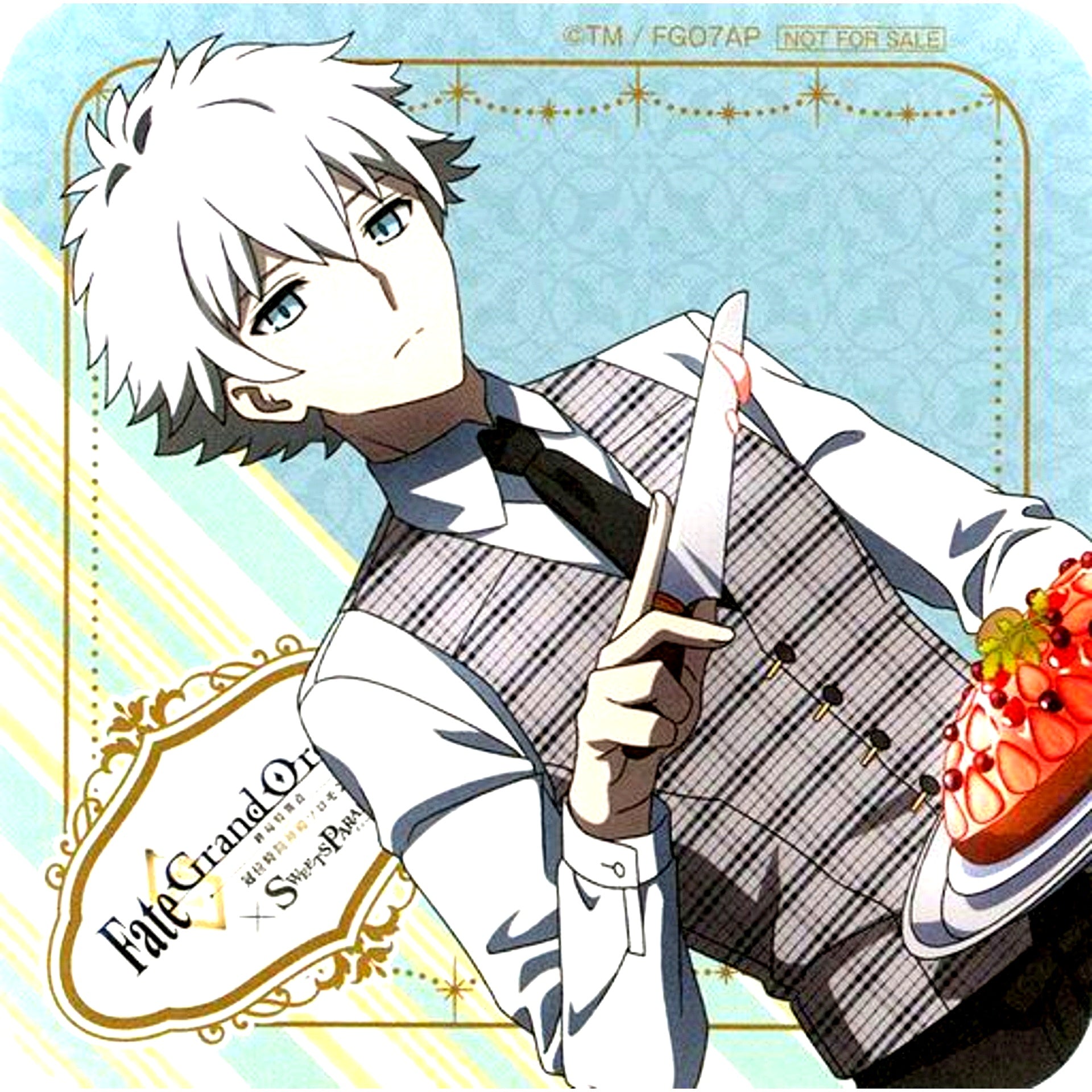Charles-Henri Sanson Fate/Grand Order Final Singularity Grand Time Temple Solomon x SWEETS PARADISE Food & Dessert Order Bonus Original Coaster [USED]