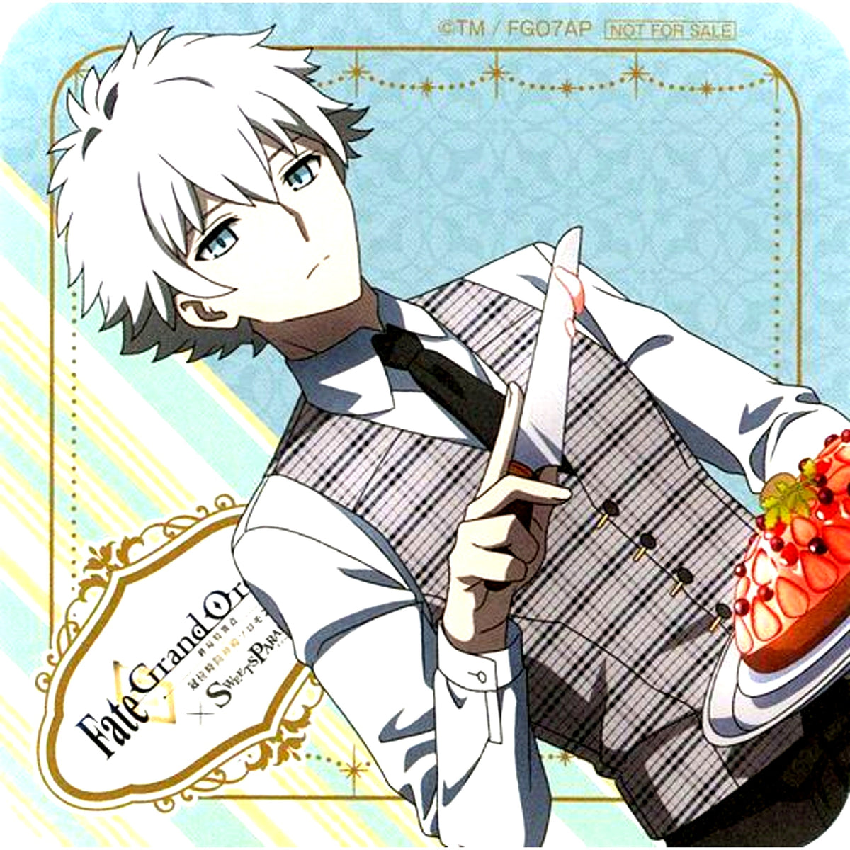 Charles-Henri Sanson Fate/Grand Order Final Singularity Grand Time Temple Solomon x SWEETS PARADISE Food & Dessert Order Bonus Original Coaster [USED]