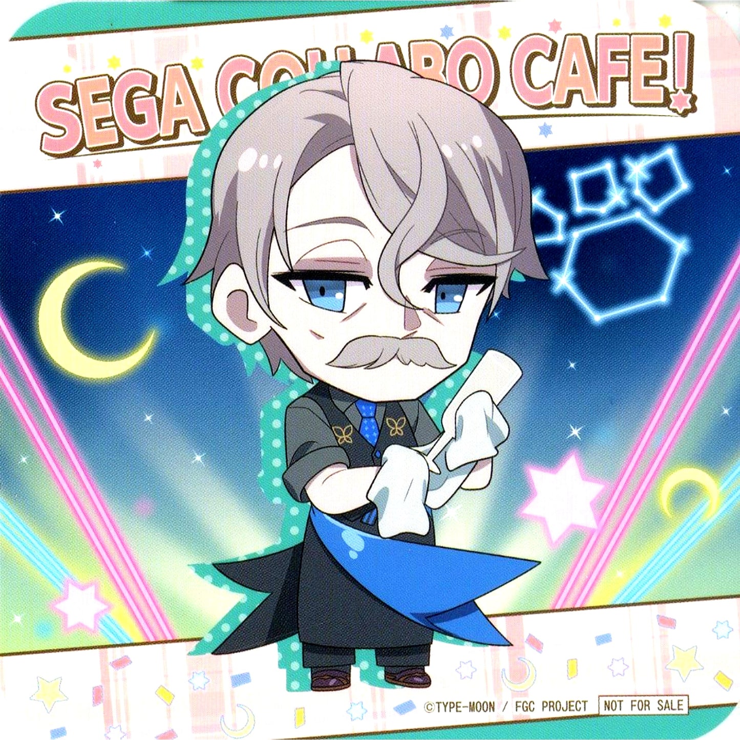 James Moriarty Sega Collab Cafe Fate/Grand Carnival Vol.2 Collab Menu Order Bonus Original Coaster [USED]