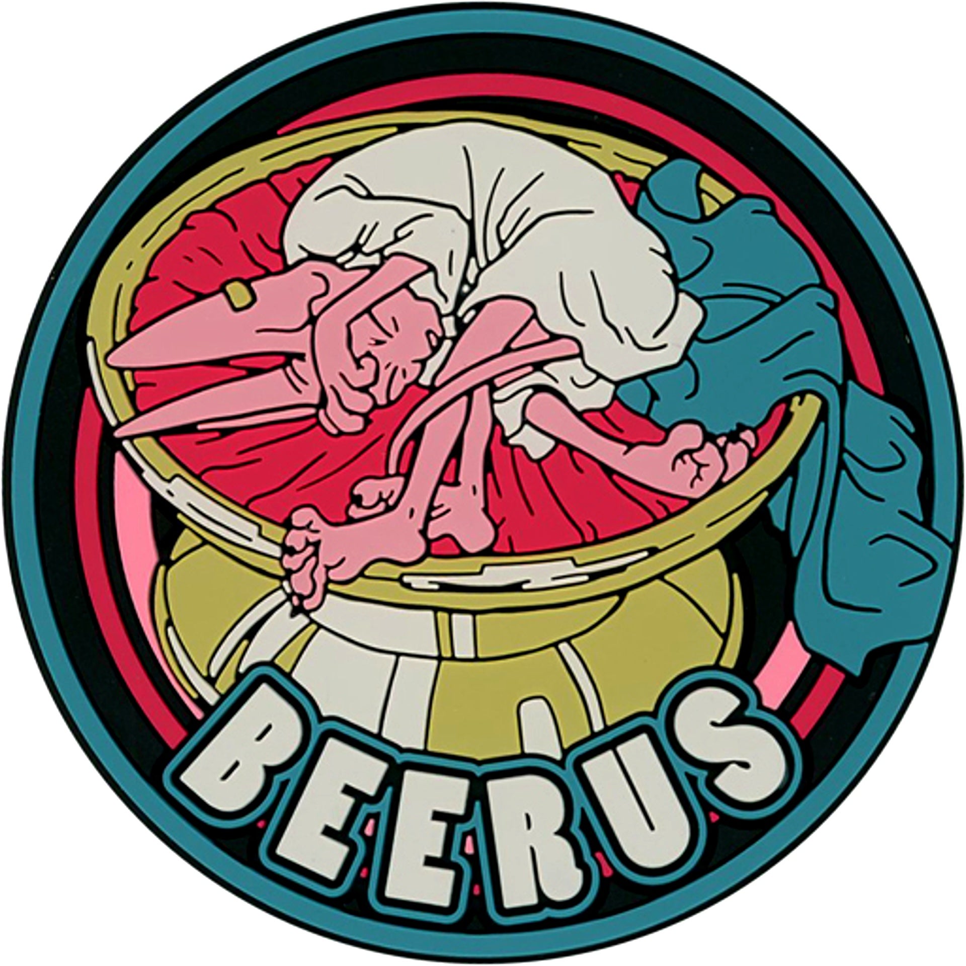 God of Destruction Beerus H Prize Rubber Coaster Ichiban Kuji Dragon Ball BACK TO THE FILM [USED]