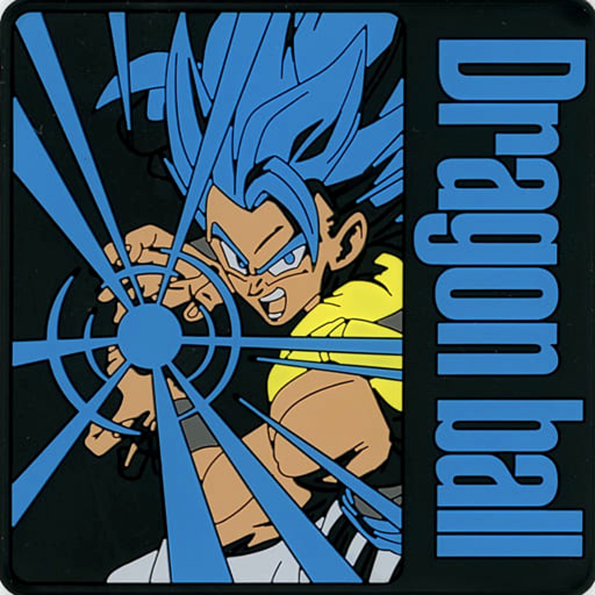 Dragon Ball SSGSS Gogeta Ichiban Kuji Back to the Film Rubber Coaster Prize H [USED]