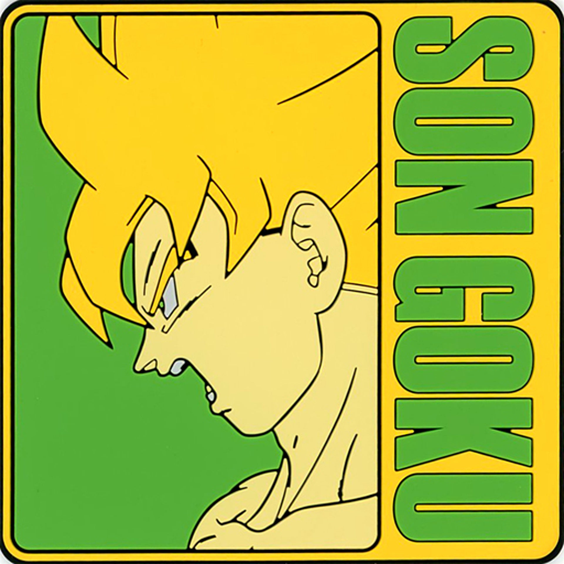 Super Saiyan Son Goku H Prize Rubber Coaster Ichiban Kuji Dragon Ball BACK TO THE FILM [USED]