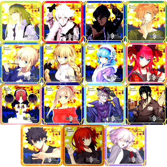 Set of 15 Original Coaster Fate/Grand Order x Pasela Collaboration Collab Menu Order Bonus [USED]
