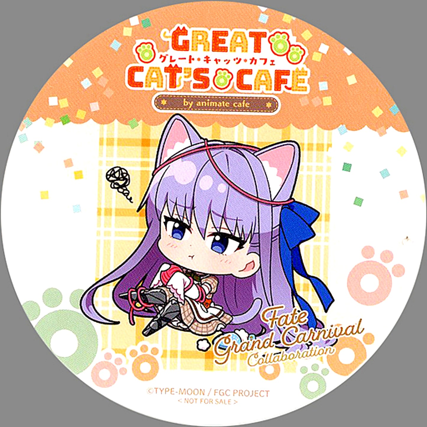 Mysterious Alter Ego Lambda Meltryllis Fate/Grand Carnival x animatecafe Menu Order Bonus Coaster [USED]