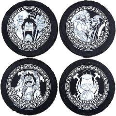 Group Set of 4 One Piece Stone Coaster 2016 Weekly Shonen Jump Summer Festival J Sports Festival Present Winning Item [USED]