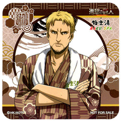 Reiner Braun Full Body Original Coaster Attack on Titan x Gokurakuyu RAKU SPA You Can't Win Without More Rest People of the Bath The SENTO Season 2 Collab Menu Order Bonus [USED]