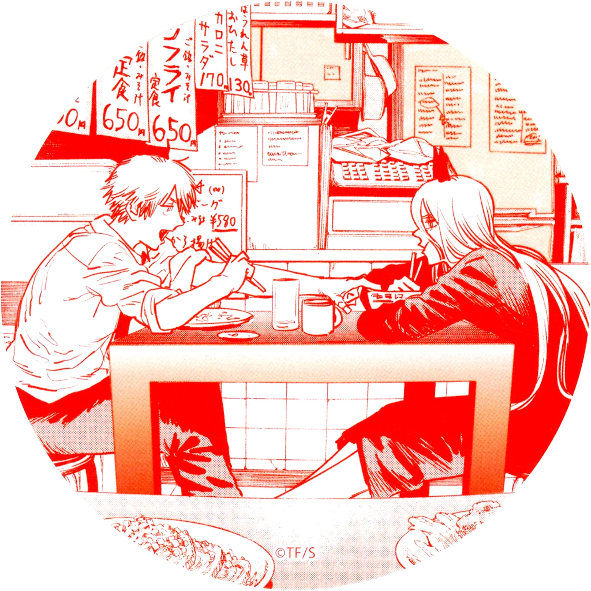 Denji & Power Single Item Coaster Chainsaw Man Umaibo Family Burger Flavor Bundle [USED]