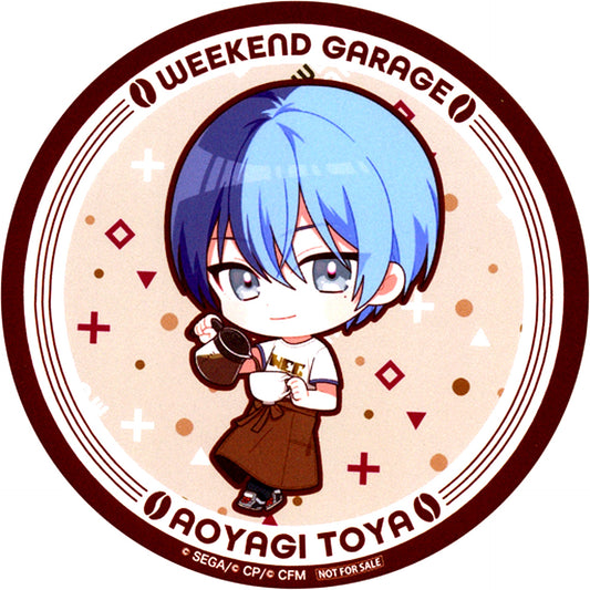 Toya Aoyagi Original Coaster Project Sekai Colorful Stage feat. Hatsune Miku WEEKEND GARAGE E-DINER Collabo Food and Drink Order Bonus [USED]