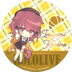 Inugami Korone Deformed Hololive Drink Coaster in Hamleys DOKI x 2 Rendezvous Drink Menu Order Bonus [USED]