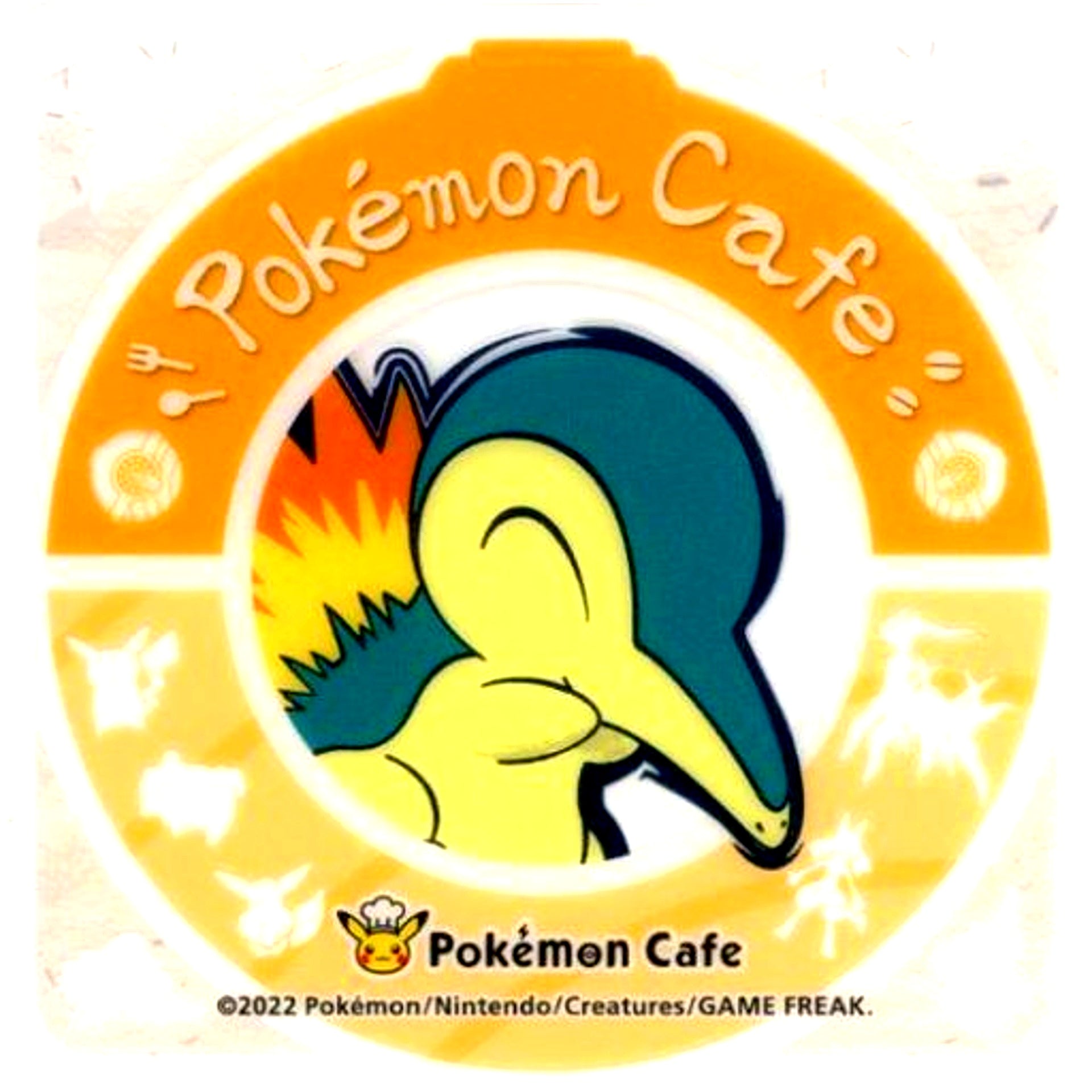 Cyndaquil Clear Coaster Pokemon Pokemon Cafe Drink Order Bonus [USED]
