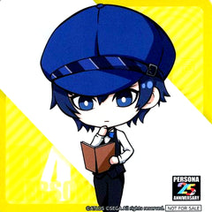 Naoto Shirogane Original Coaster Sega Collab Cafe Persona 25th Anniversary First Half Cafe Menu Part 3 Order Bonus [USED]