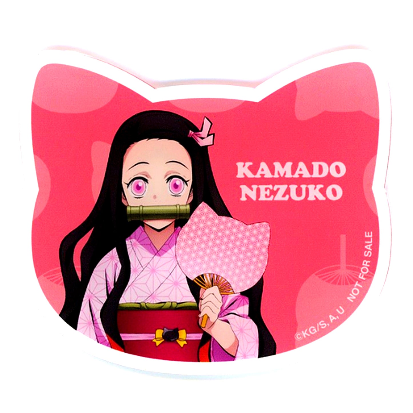 Nezuko Kamado Cat Shaped Acrylic Coaster Demon Slayer Matsuri Biyori Drink Order Bonus [USED]